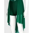 thumbnail image 6 of RUNQHUI Shiny Sequins Lyrical Dance Dress Modern Contemporary High-Low Skirted Leotard Dancewear for Green S, 6 of 7