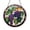 Acrylic 3.5 Inch, variant on Purple Grapes Stained Glass Suncatcher Round Window Hanging, Vineyard Fruit Decor, Warm Kitchen Accent Gift for Wine Lovers