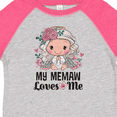 thumbnail image 4 of Inktastic My Memaw Loves Me Granddaughter Angel Girls Toddler T-Shirt, 4 of 5