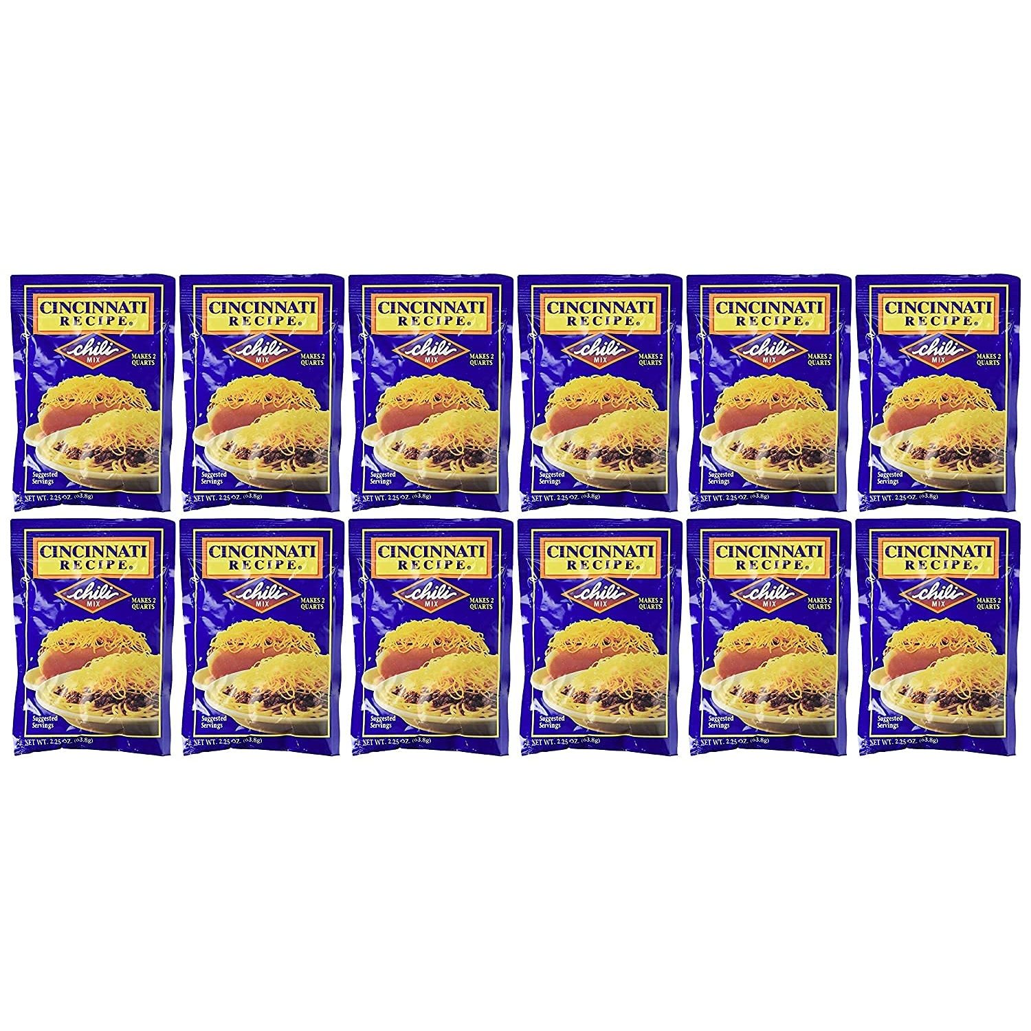 12 Pack Cincinnati Chili Mix packets (New)