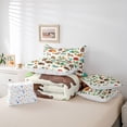 thumbnail image 6 of Catabedysis Cartoon Camping 7-Piece Twin Bedding,Wildlife Camper Print Bedding Comforter Set For Boys,Multicolor,Colorful Stars Reversible, 6 of 7