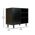 thumbnail image 6 of Merrick Lane Bar and Sideboard with Storage Cabinet, Particleboard Steel Black, 6 of 15