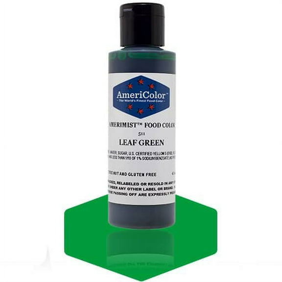 AmeriColor AmeriMist Leaf Green , 4.5 Ounce, Airbrush Food Color