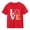 Red, variant on Piuwrlz Girls Short T-Shirts Kids Graphic Shirts Tops Cotton Pullover Red Size 5 Years