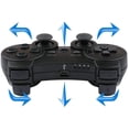 thumbnail image 3 of Wireless Controllers Replacement for PS3 Remote Gamepad Joystick Double Vibration with Charging Cable (Black), 3 of 6