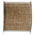 thumbnail image 4 of (2 pack) Offray Ribbon, Natural 2 1/2 inch Woven Burlap Woven Ribbon, 9 feet, 4 of 10