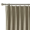 thumbnail image 3 of TWOPAGES Pinch Pleated 52 X 84 Inches Long Drape 1 Panel Print Light Filtering Curtain for Farm House, Wide Stripe, 3 of 6