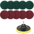 thumbnail image 2 of Tgbvmt 4 Inch Drill Brush Cleaning Set 11 Piece Dual Stiffness Scrub Pads No Scratch Surface Care Universal Power Drill Attachment for Car Detailing Bathroom Kitchen Tile Tub Glass Cleaning Tool, 2 of 9