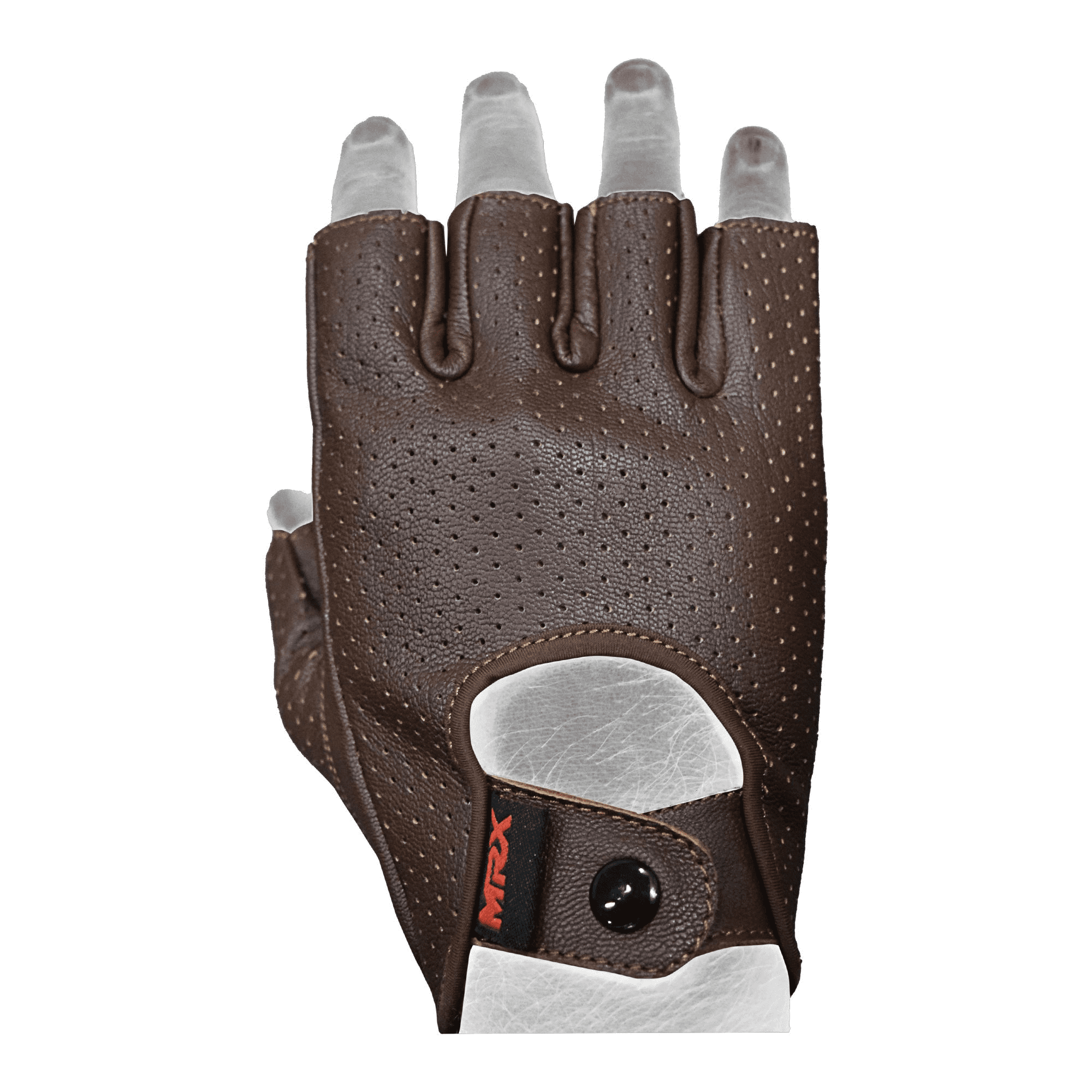 Mens Driving Gloves Basic Soft Goat Leather Fingerless Breathable Biker  Motorcycle Riding Cycling Shooting Glove Half Finger, Brown (Small) 