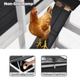 thumbnail image 6 of Outdoor Wooden Small Chicken Coop with Wire Mesh,2-Tier Duck Condo with Weatherproof Brooder,Gray, 6 of 8