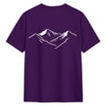 thumbnail image 4 of Zylarhe Mens Tshirt, Custom Photo T Shirt Summer Short Sleeve Tee For Picture Printing Idea Cool Comfortable Casual Wear Dark Purple XL, 4 of 7