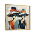 thumbnail image 2 of Designart "Stylish Hats Collection II" Fashion Floater Framed Wall Art Print, 2 of 7
