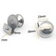 thumbnail image 2 of 4 Pack 3-8mm Clip-on Glass Door Handles, Stainless Steel Handle, Pull Handle, No Drilling For Home, Office, Showcases And Furniture Door Fittings, 2 of 5