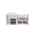 thumbnail image 3 of SaveJoy All in One Kids Storage Organizer with Bookshelf and 12 Toy Bins for Bedroom Playroom, Pink, 3 of 8