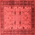thumbnail image 1 of Ahgly Company Indoor Square Oriental Red Traditional Area Rugs, 3' Square, 1 of 4