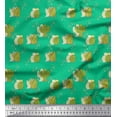 thumbnail image 1 of Soimoi Green Cotton Jersey Fabric Sea Plant & Cactus Tree Print Fabric by Yard 58 Inch Wide, 1 of 3