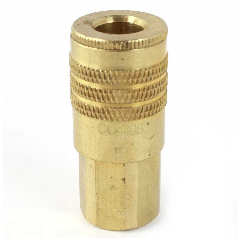 CO440B 1/4 Inch ARO Series Brass Coupler 1/4 Inch Female NPT, 1/4 inch