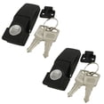 thumbnail image 1 of 2X Cabinets Security Toggle Hasp Latch Lock DK604 Two Keys,2 x Hasp Hasp Lock 4 x keys,black, 1 of 1