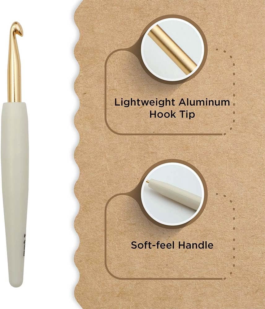 Knitter’s Pride Pearl Aluminum Crochet Hook – 7mm