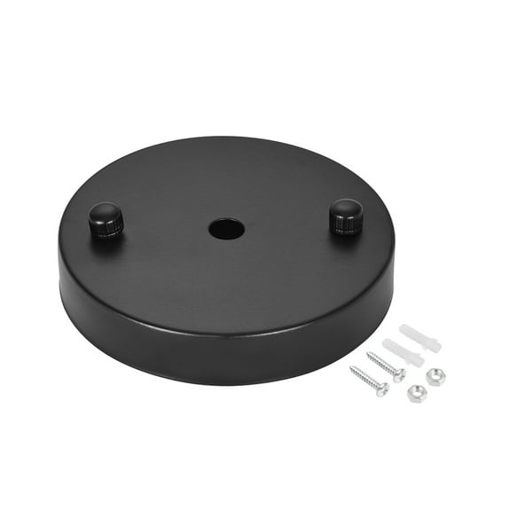 Uxcell 100mm 3.9inch Pendant Light Canopy Kit Ceiling Plate DIY Black