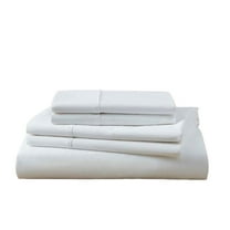 New Season Naturally Yours - 100% Cotton Bed Sheets Queen - Bed Sheet & Pillowcase Sets - Soft Cotton 4 Piece Bed Sheets Set - Fits Mattress 15 inches Deep Pocket