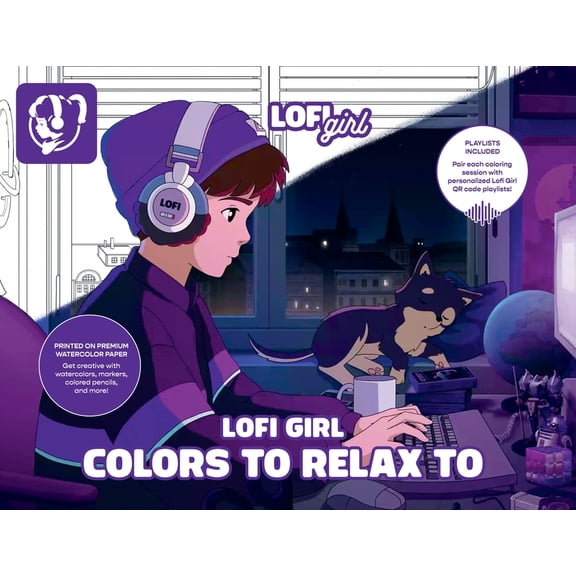 Lofi Girl Colors to Relax to, (Paperback)