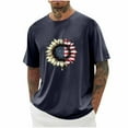 thumbnail image 2 of Vetsdori 4th of July Tshirts for men Short Sleeve Independence Day Pullover Summer American Flag,Red White and Blue Casual Mens Tops Patriotic, 2 of 5