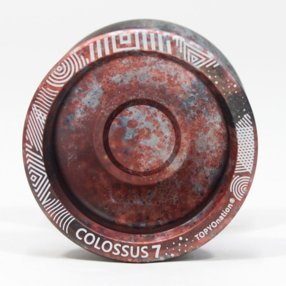 TOP YO Colossus 7 Yo-Yo - Seventh Generation - 7003 AL YoYo (Ash Black Red Silver)