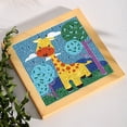 thumbnail image 3 of Cuadros Decorativos Cuadro de arte de cristal redondo completo de animales de dibujos animados de pintura de diamante DIY (DXZ077) Sywqhk Nuevos Originales, 3 of 9