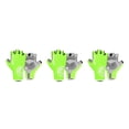 thumbnail image 2 of Guantes de ciclismo Sonducket multicolor pantalla táctil ajustable Amarillo S, 2 of 6