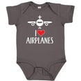 thumbnail image 3 of Inktastic Plane I Love Airplanes Boys or Girls Baby Bodysuit, 3 of 5