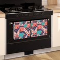 thumbnail image 3 of 2 Pcs Pioneer Flower Floral Print Pattern Kitchen Towels, Funny Microfiber Dish Towel Set, 18" X 26" Tea Towels, 3 of 6