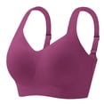 thumbnail image 3 of BWASD Jelly Bras for Women Breathable No Underwire Seamless Comfort Wireless Push Up Full Coverage Support Lift Bralette Pink XXXXL Everyday No Show Bra, 3 of 3