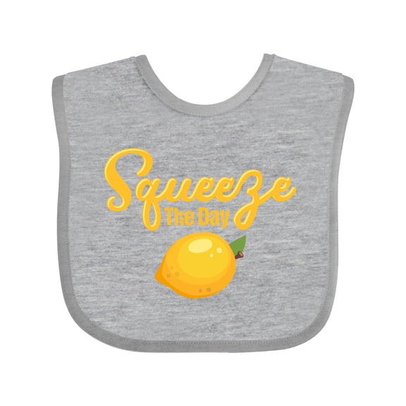Inktastic Lemon Squeeze The Day Boys or Girls Baby Bib