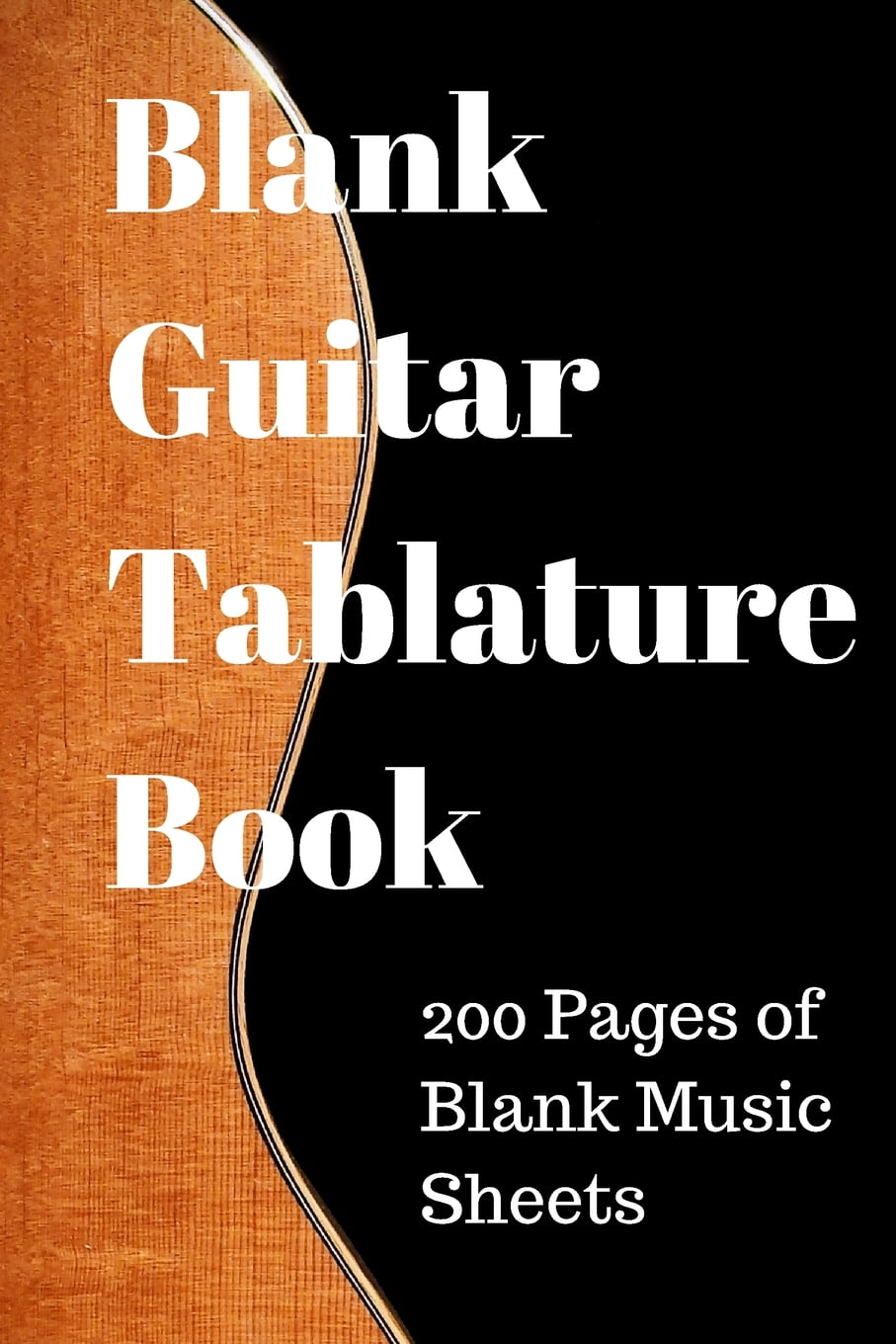 Music Books, Music Sheets Guitar Tab Notebook 200 pages of Blank