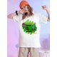 thumbnail image 1 of Camiseta de San Patricio para mujer: gráfico de ballena y aceite de res con estampado de leopardo, trébol y sombrero mágico. Camiseta informal de cuello redondo y manga corta. Mezcla ligera de algodón, 1 of 6