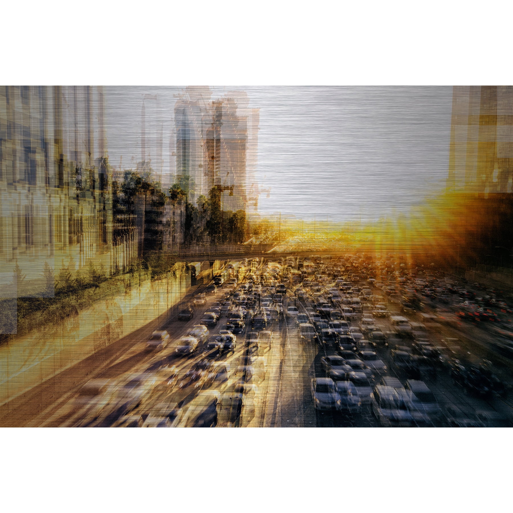 MARMONT HILL 'Adieu' Painting Print on Brushed Aluminum 24 x 16