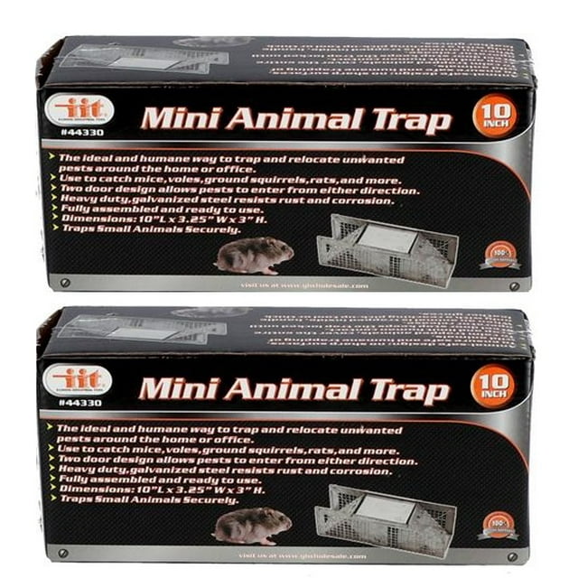 2 Mini 10" Animal Trap Easy Catch And Release Cage Small Critters