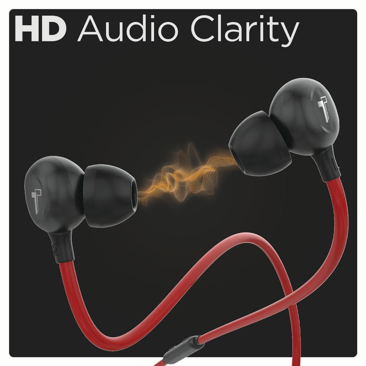 Thore Earphones for iPhone (V60) Wired In Ear Lightning Earbuds (Apple MFi Certified) Headphones with Microphone/Remote for iPhone 13/12/11/Pro Max/Xr/Xs Max/X/8/7 - Red
