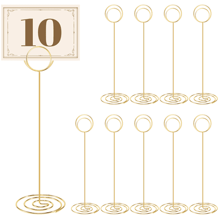 New Arrivals Table Number Holders 10Pcs - 8.75 Inch Place Card Holder Tall Stands for Wedding Party Graduation Reception