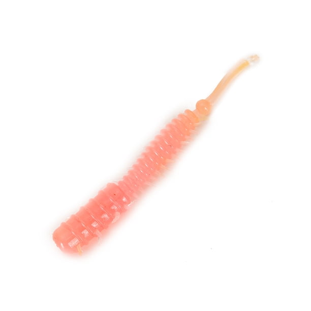 Soidarity 20 piezas cebo suave pequeño ligero remo cebos de silicona Artificial Flexible señuelos de pesca gusanos herramientas para peces al Pescar Rosado 20 piezas