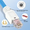 thumbnail image 4 of TianQi Connecteur RJ45 Sans Outil, Fiche de Terminaison de Champ CAT6, Fiche Modulaire Plaquée Or, Connecteur UTP CAT6 Sans Outil pour Câble Réseau 23 à 26 AWG, 2 Pack, Blanc, 4 of 5