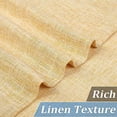 thumbnail image 5 of Yesfashion Faux Linen Textured Curtains, Farmhouse Rod Pocket Natural Thick Fabric Tier Curtains for Kitchen Bathroom, Set of 2, 5 of 8