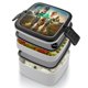 thumbnail image 4 of El Mago de la Ciudad Esmeralda Fiambrera de Doble Capa, Contenedor de Almuerzo Portátil Apilable, Almacenamiento de Alimentos Hermético a Prueba de Fugas, 1000ml, 4 of 6