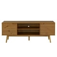 thumbnail image 6 of Walker Edison Mid-Century Modern 2-Door TV Stand for TVs up to 80", Caramel, 6 of 18