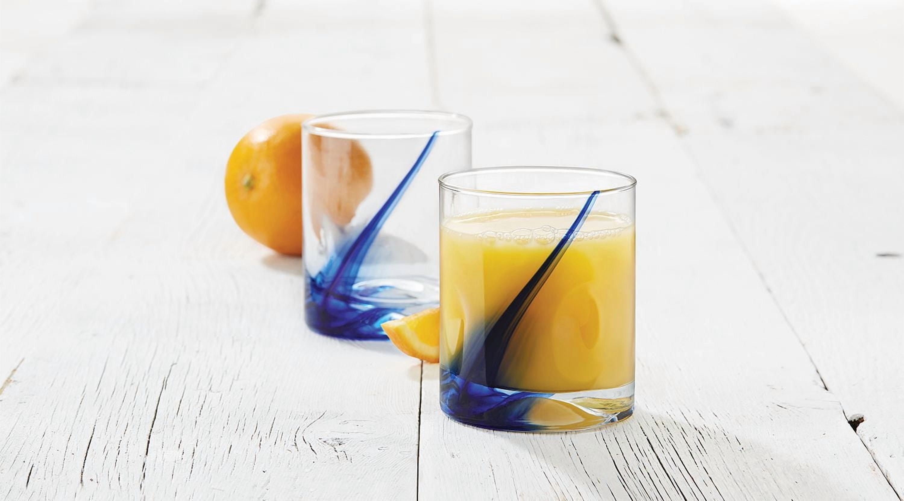 Libbey Blue Ribbon Impressions Glass Set, Set of 4