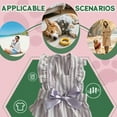 thumbnail image 3 of GASTROPOD Dog Dresses for Small Dogs Girl,Polyester Bow-Knot Princess Dress Dog Dress,Wrinkle-Resistant with Stripe Small Dog Costume,Purple,S, 3 of 7
