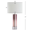 thumbnail image 5 of JONATHAN Y Edward 27" Glass /Crystal LED Table Lamp, Rose Gold, JYL1069B, 5 of 8
