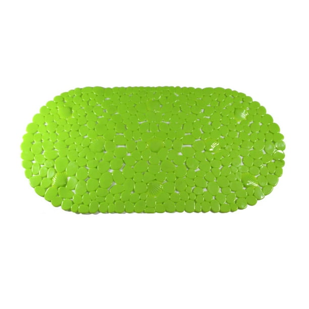 Tapete Para Baño Namaro Design PVC Diseño de Conchas Color verde BA-430568