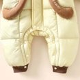 thumbnail image 5 of 6-12 Months Newborn Baby Winter Hooded Snowsuit Deer Ear Padded Romper Infant Zipper Warm Jumpsuit Outfit, 5 of 7